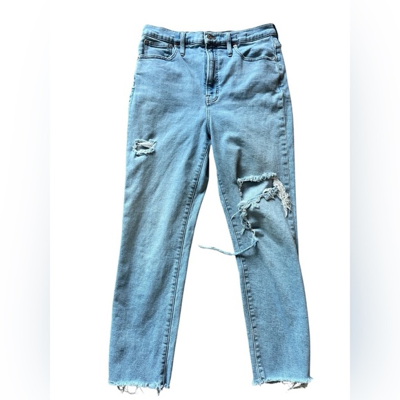 Madewell Perfect Vintage Jean Distressed High Waist Size 32 - Picture 1 of 6